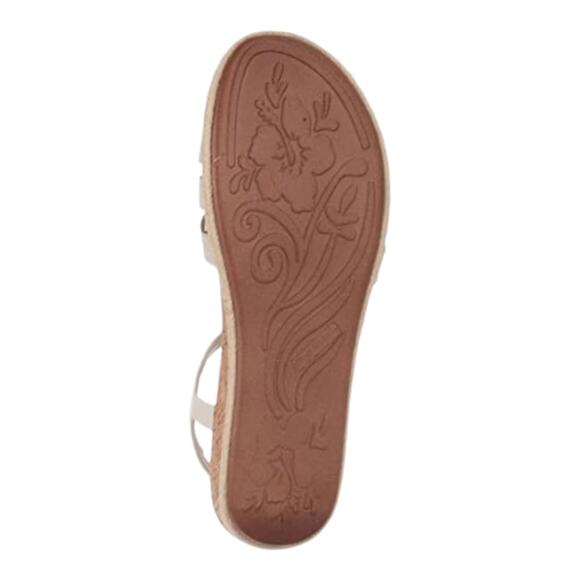 Easy Street Women's Dorinda Wedge Sandals White Size 8 1/2 W - Picture 4 of 4